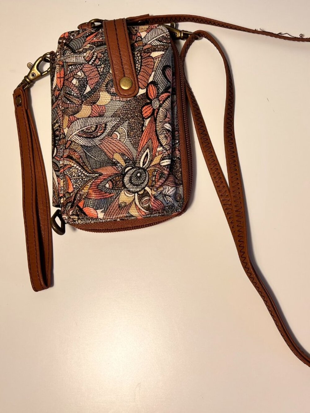 NEW - Sakroots Salinas Smartphone Crossbody Wallet Purse in Sienna Spirit Desert
